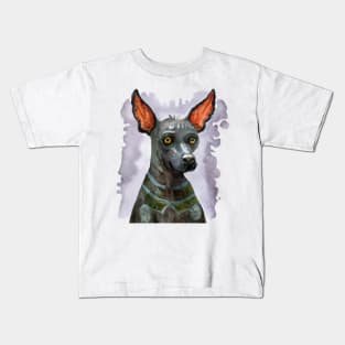 Xoloitzcuintli Watercolor - Dog Lovers Kids T-Shirt